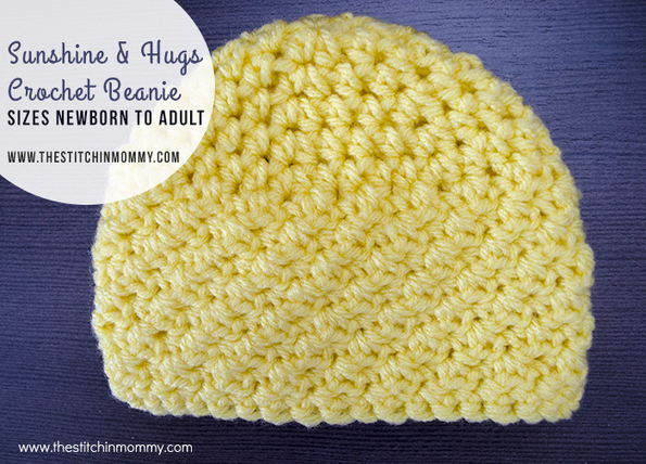 Sunshine And Hugs Crochet Beanie Free Crochet