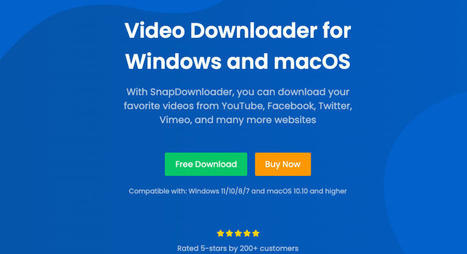 SnapDownloader. L'outil ultime pour télécharger des vidéos depuis le web et les réseaux sociaux | Les outils du Web 2.0 | Scoop.it