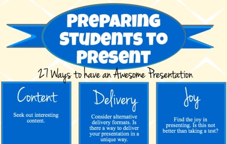 27 Presentation Tips For Students And Teachers | Distance Learning, mLearning, Digital Education, Technology | Scoop.it
