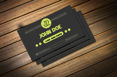 Freebie: Retro Business Card Template (PSD) | MarketingHits | Scoop.it