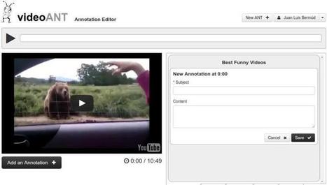 VideoANT: añade anotaciones a cualquier vídeo de YouTube | TIC & Educación | Scoop.it