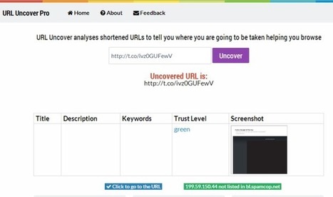 URL Uncover Helps You Determine If A Shortened Link Is Trustworthy | information analyst | Scoop.it