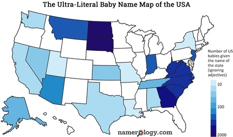 The Ultra-Literal Name Map of the United States | Name News | Scoop.it