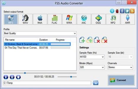 FSS Audio Converter, extrae el audio de los vídeos y convierte entre distintos formatos | #REDXXI | Scoop.it