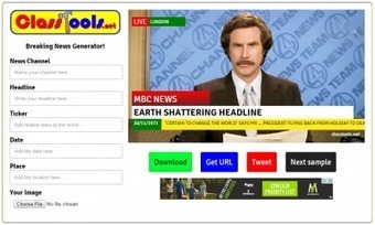 EdTool:  Breaking News Generator | Moodle and Web 2.0 | Scoop.it