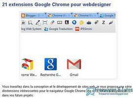 Sélection de 21 extensions Google Chrome pour webdesigner | Apps and Widgets for any use, mostly for education and FREE | Scoop.it
