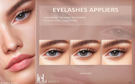Tintable Eyelashes Appliers March 2022 Group Gift by Synergy Store | Teleport Hub - Second Life Freebies | Second Life Freebies | Scoop.it