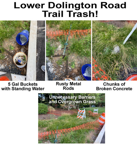 Lower Dolington Road Trail Trash | Newtown News of Interest | Scoop.it