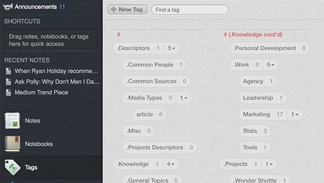 Organize Evernote with This Powerful Tagging System | Information and digital literacy in education via the digital path | Scoop.it