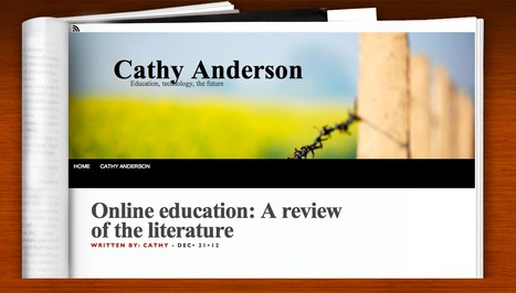 Online education: A review of the literature | Voices in the Feminine - Digital Delights | Scoop.it