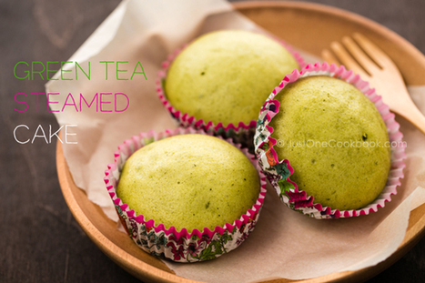 Green Tea Steamed Cake 抹茶蒸しパン | The Asian Food Gazette. | Scoop.it