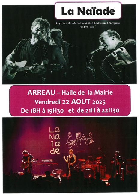 Concert de La Naïade à Arreau le 22 août | Vallées d'Aure & Louron - Pyrénées | Scoop.it