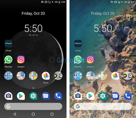 Download Google Pixel 2 Launcher with Bottom Search Bar | Gizmo Bolt - Exposing Technology, Social Media & Web | Scoop.it