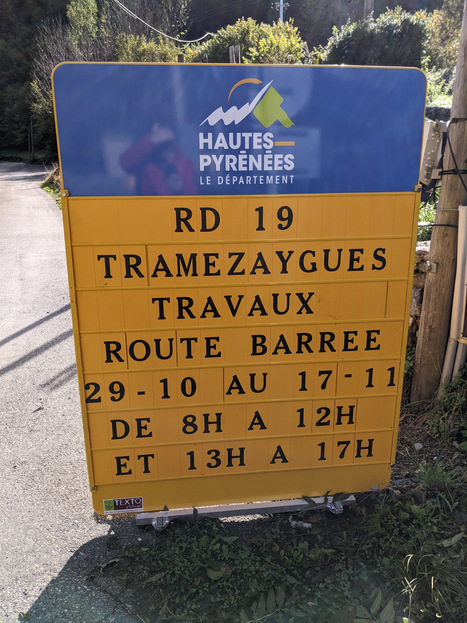 Travaux sur la route du Rioumajou à compter du 30 octobre | Vallées d'Aure & Louron - Pyrénées | Scoop.it