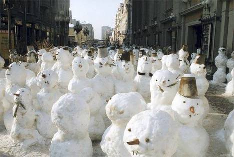Nikolay Polissky, Konstantin Batynkov, Sergey Lobanov : Snowmen | Art Installations, Sculpture, Contemporary Art | Scoop.it
