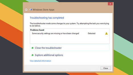 Microsoft's App Troubleshooter Finds and Fixes Problems with Windows 8 | Windows 8.  + Windows Phone | Scoop.it