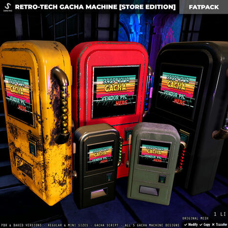 New Release: Retro-Tech Gacha Machine by [satus Inc] | Teleport Hub - Second Life New Releases / Deals | Second Life Freebies | Scoop.it