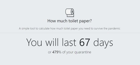 COVID-19 Toilet Paper Calculator | dis.infected | Scoop.it