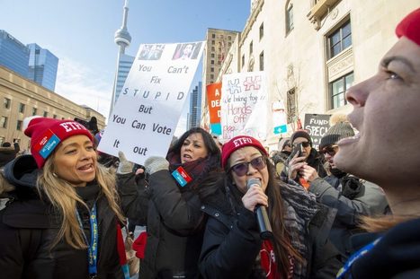 Ontario teachers plan huge Queen&rsquo;s Park protest for joint strike | PSLabor:  Your Union Free Advantage | Scoop.it