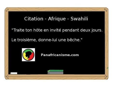 Citation Afrique Swahili: L’art de recevoir | Citations Proverbes | Scoop.it