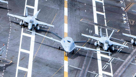 MQ-25 Stingray Demonstrator Goes Aboard USS Nimitz For 250th U.S. Anniversary Celebrations | DEFENSE NEWS | Scoop.it