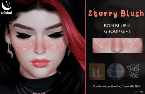 Starry Blush September 2021 Group Gift by CELESTIAL | Teleport Hub - Second Life Freebies | Second Life Freebies | Scoop.it