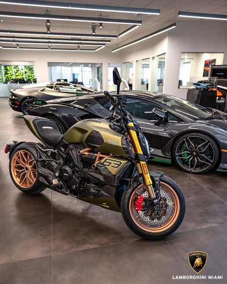 Ducati Diavel 1260 Lamborghini Meets the Lamborghini Sian FKP 37 in Miami | Ductalk: What's Up In The World Of Ducati | Scoop.it