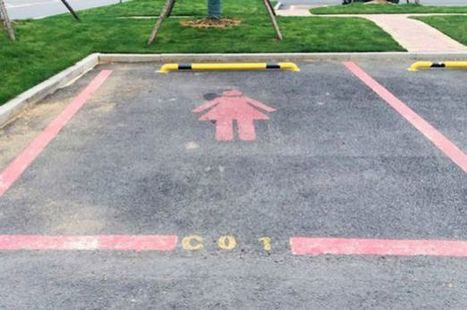 Sexism outcry over pink EXTRA WIDE parking spaces for women | Episode 3: Extra News | Scoop.it