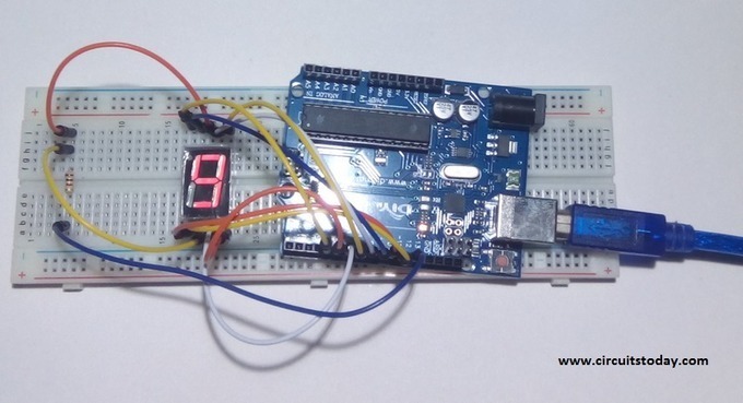Arduino and Seven Segment Display-Interfacing