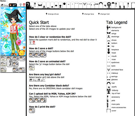 eLouai's Candybar Doll Maker 3 | Digital Delights - Avatars, Virtual Worlds, Gamification | Scoop.it