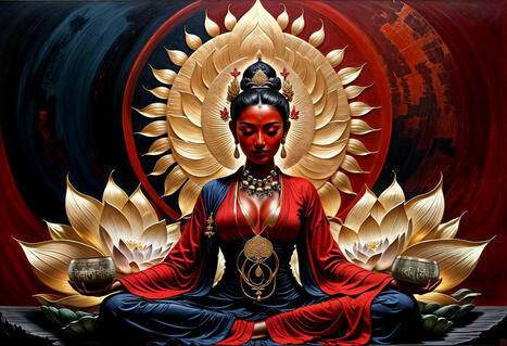 'Rakta Tarini - Red Tara' by Ronald Coone via The Left Hand of Buddha | Anon Hades | Scoop.it