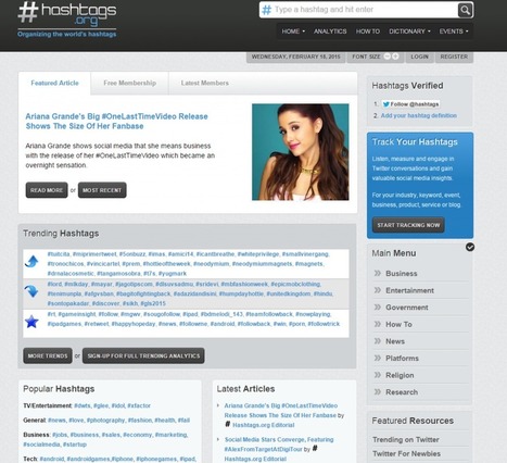 6 outils gratuits pour suivre vos hashtags | Ressources Community Manager | Scoop.it