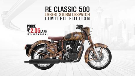 Royal Enfield Classic 500 Desert Storm Despatch Limited Edition | Maxabout Motorcycles | Scoop.it