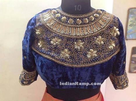 Heavy Work Maharani Wedding Blouse Designs 2017, Indian Fashion | Indian Fashion Updates | Scoop.it