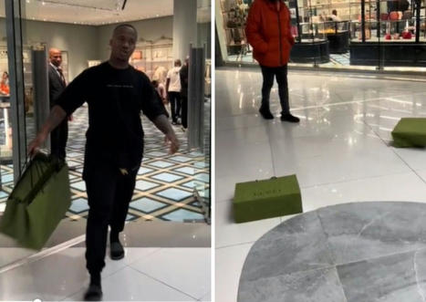 Spoiled? Andile Mpisane causes scene outside Gucci store [watch] | consumer psychology | Scoop.it