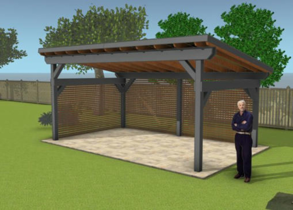 DIY 12x20 Lean to Pavilion Plans - PDF Download | Garden Plans | Scoop.it