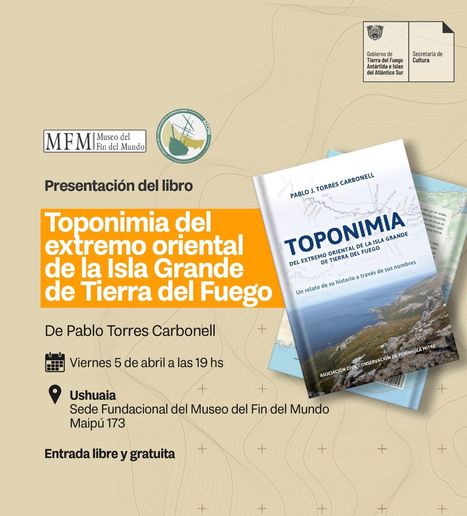 Pablo Torres Carbonel presentó el libro ""Toponimia del extremo oriental de la isla grande de TDF" | e-onomastica | Scoop.it