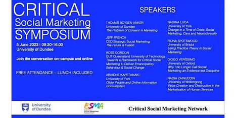 CRITICAL SOCIAL MARKETING SYMPOSIUM, Mon 5 Jun 2023 at 09:30 | News from Social Marketing for One Health | Scoop.it