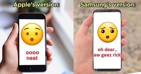 8 Weird Ways Samsung and iOS Emojis Mean Totally Different Things | Strange days indeed... | Scoop.it