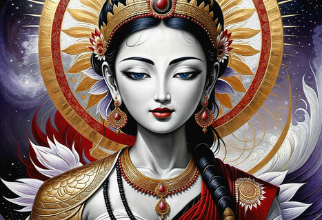 'Celestial Radiance - The White Tara' by Ronald Coone via The Left Hand of Buddha | Anon Hades | Scoop.it