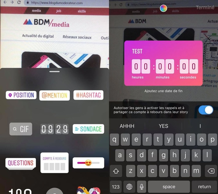 Instagram : vous pouvez ajouter un compte à rebours dans vos stories | Médias sociaux : Conseils, Astuces et stratégies | Scoop.it