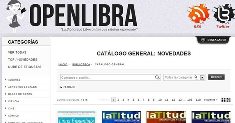 Educación, Nuevas Tecnologías y Nuevas Herramientas: OpenLibra. Biblioteca libre, gratuita y legal | Educación, TIC y ecología | Scoop.it