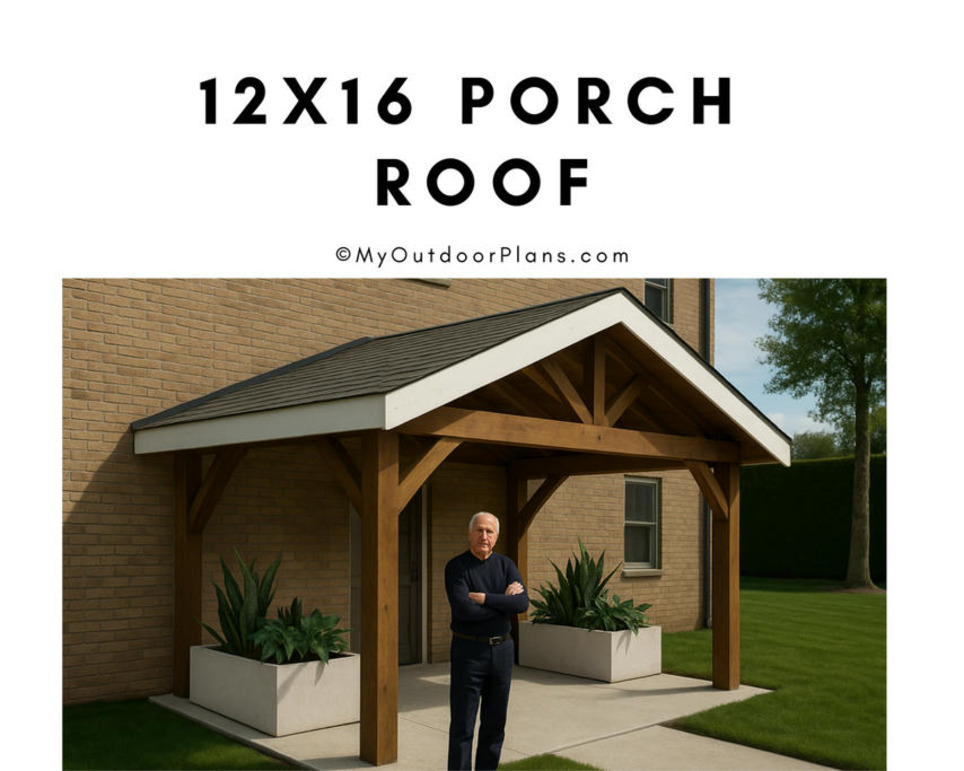 12x16 Gable Porch Roof Plans | Garden Plans | Scoop.it