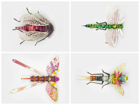 Magazine recycled into bugs sculptures | 1001 Recycling Ideas ! | Scoop.it