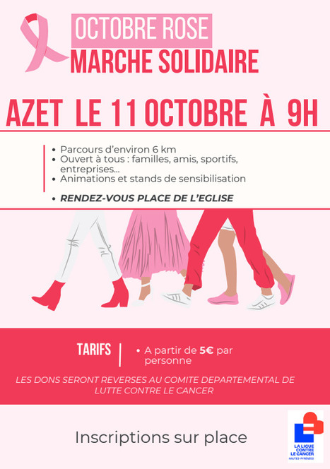 Octobre rose : marche solidaire &agrave; Azet le 11 octobre | Vall&eacute;es d'Aure & Louron - Pyr&eacute;n&eacute;es | Scoop.it
