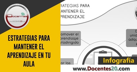 INFOGRAFÍA: ESTRATEGIAS PARA MANTENER EL APRENDIZAJE EN TU AULA | DOCENTES 2.0 ~ Blog Docentes 2.0 | Educación, TIC y ecología | Scoop.it
