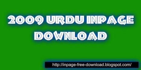 Inpage 2009 Download