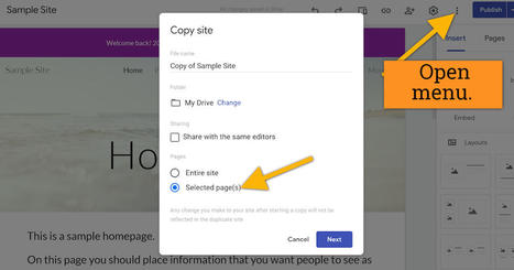 Copy Specific Pages in Google Sites | Education 2.0 & 3.0 | Scoop.it
