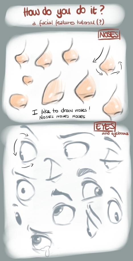 Natalie | How I draw facial features: a tutorial. | Drawing and Painting Tutorials | Scoop.it