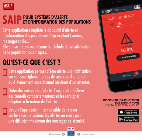 Lancement de l'application mobile SAIP - système d'alerte et d'information des populations | Websalute, e-santé, e-health, #hcsmeuit | Scoop.it